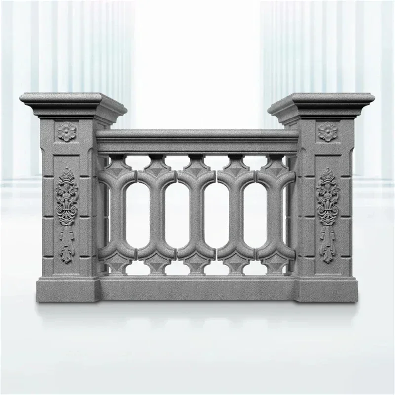 %a New Chinese Balcony Fence Roman Column Cast-in-place Railing Mold Garden Backyard Privacy Fence Outdoor Villa Cement Pillar