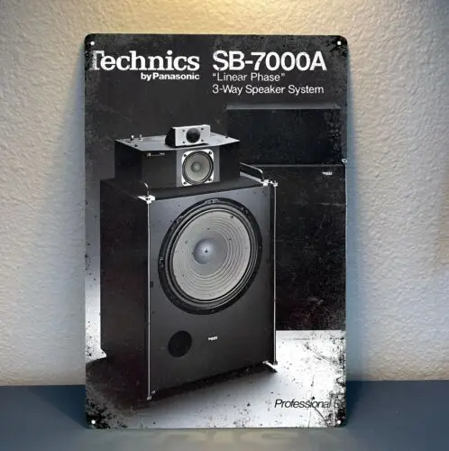 Technics Vintage Stereo Audiophile Hi-Fi Speakers Metal Poster -20x30cm Tin Sign sign sign