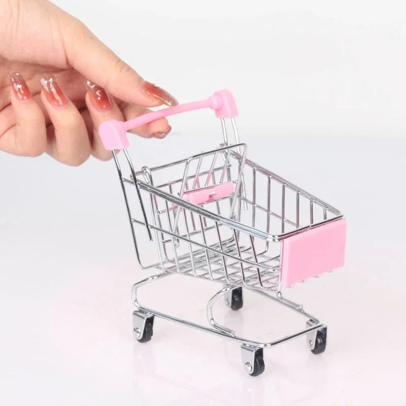 Neue Mini-Einkaufswagen Kreative Handwagen Kinder Handwerk Spielzeug Utility Warenkorb Handwerk Display Lagerung Spielzeug Halter Geschenke Für Kinder – Detail 7