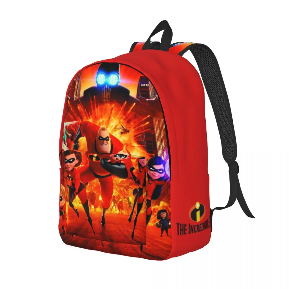 Cool Poster Backpack Disney The Incredibles For Men Kid Classic Travel Gift Sturdy Shoulder Storage Bag