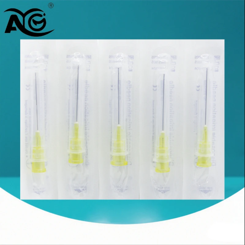 

100Pcs/Box AG 0.3/0.4 Endodontics Irrigator Tips Single Pack Irrigation Needles 25MM Disposable Root Canal Cleaning Dentistry