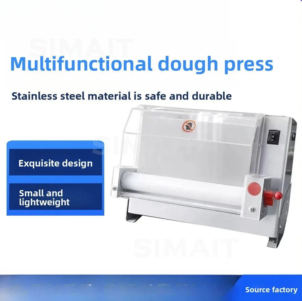 Electric Pizza Dough Roller Sheeter Machine, Wall-Mounted Commercial Pasta Maker with Dual Voltage 110V/220V for Home