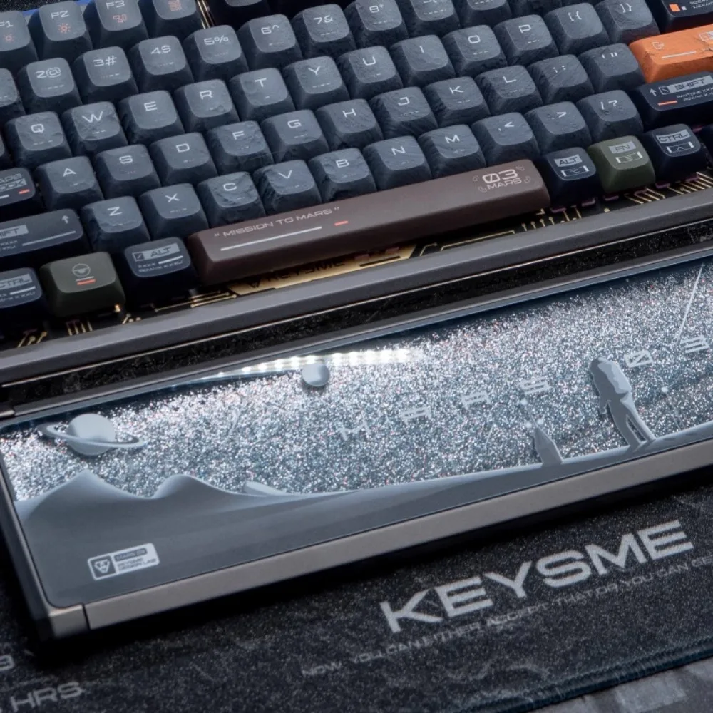KeysMe Mars03 メタリック流砂キーボードリストレストカスタムシリカ