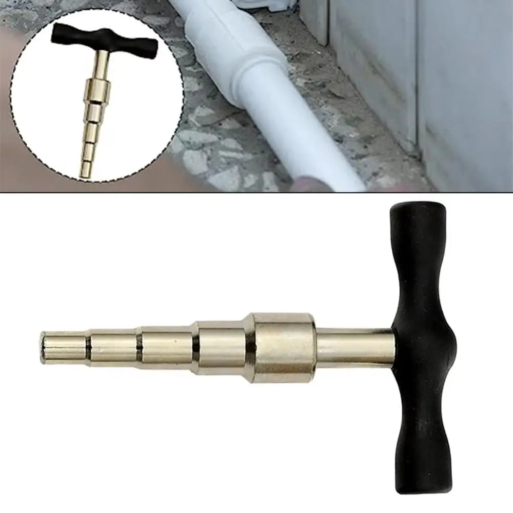 T Shape Handle Manual Pipe Expander Non-slip Handle Manual Operation Tube Enlarged Tool Mixed Size Five Gear