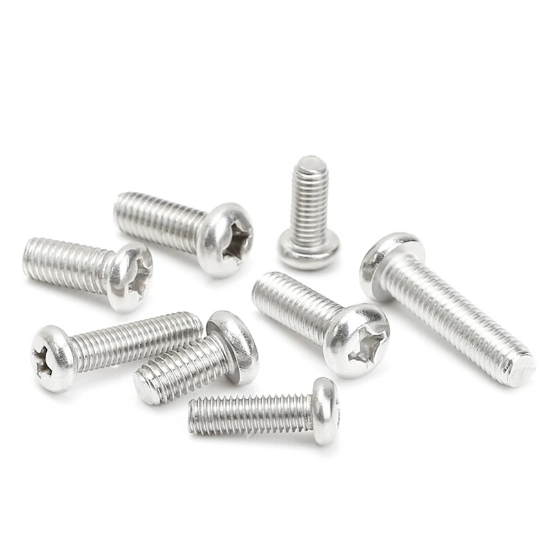 Metric Imperial Aluminum Phillips Pan Head Screws M1.7-M6 4#-10# UNC UNF Coarse Thread Hardware Fastener Bolts
