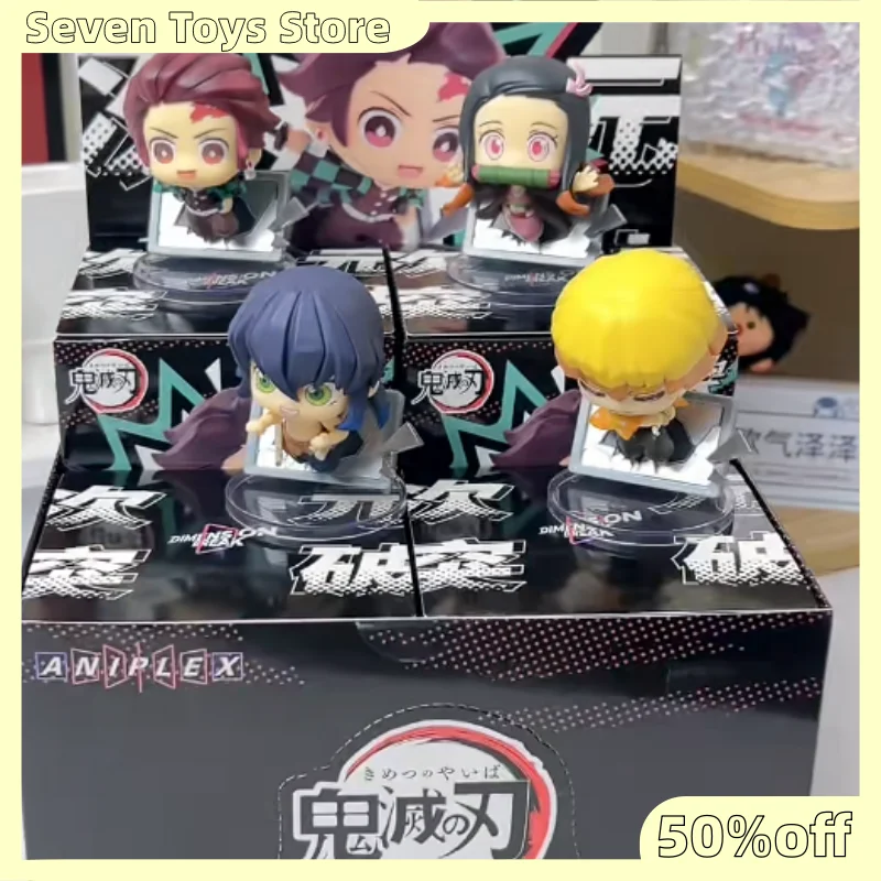 Kimetsu No Yaiba Dimension Break Series Blind Box Anime Figure Character Model Desktop Decor Collectible For Adult Collectors
