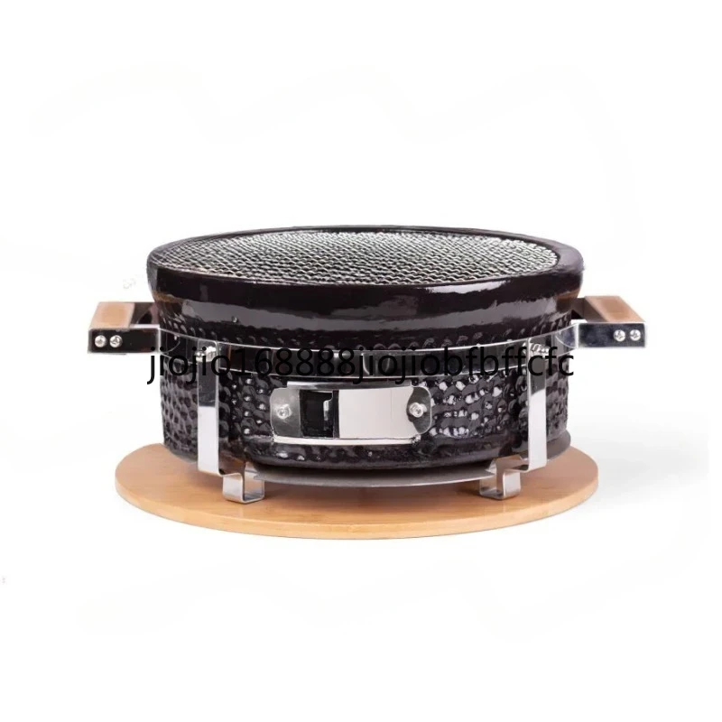 Suitable for Ceramic Outdoor Round Charcoal Grill Household Camping