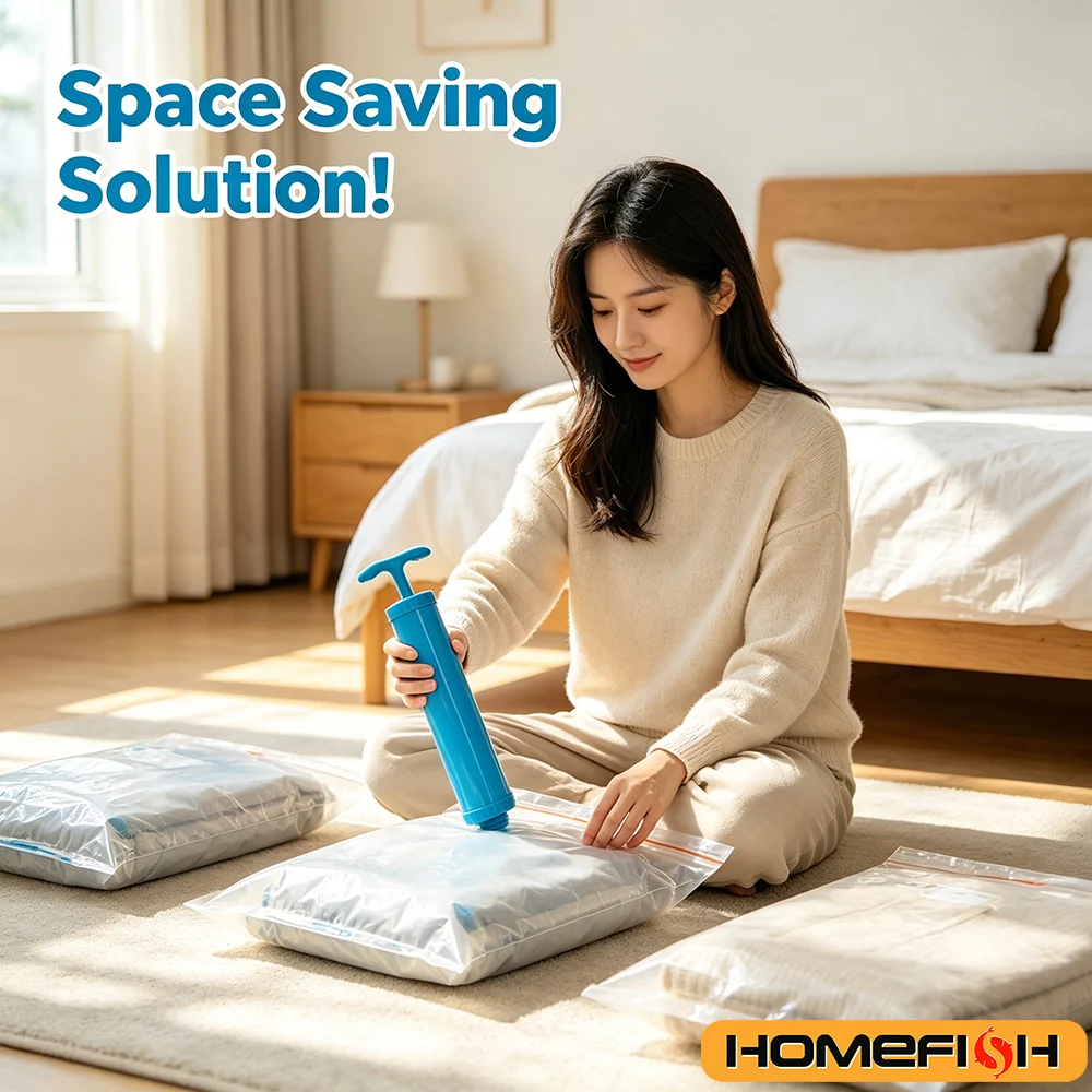 Handheld Manual Vacuum Air Extractor  Space Saving Pump for Storage Bags Ideal for Clothes  Seal Supplies