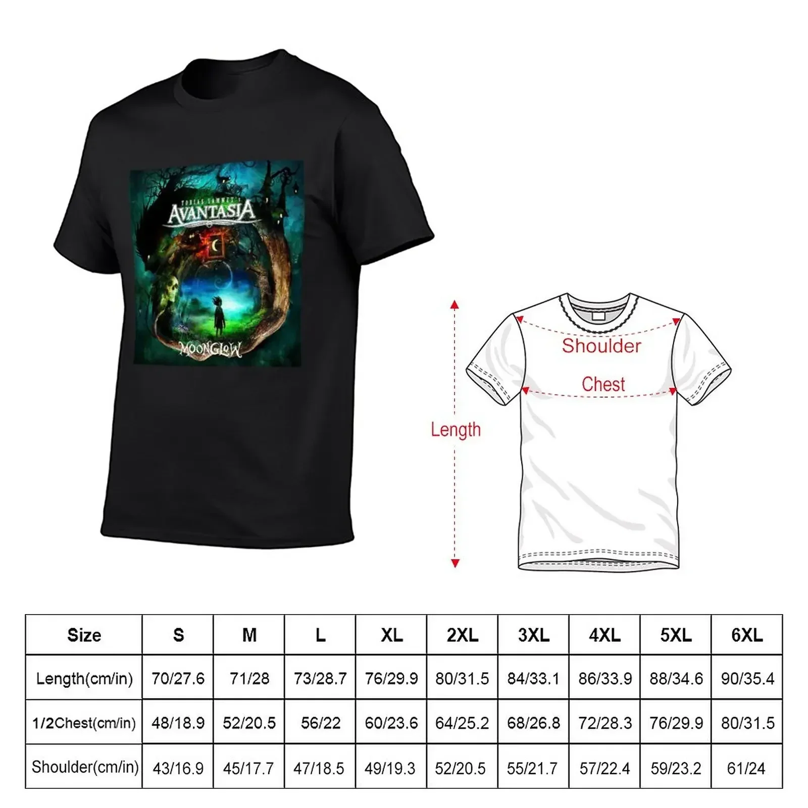 sammet moonglow tobias tour 2019 warna avantasia T-Shirt boys animal print man t shirt anime stuff plus size men clothing