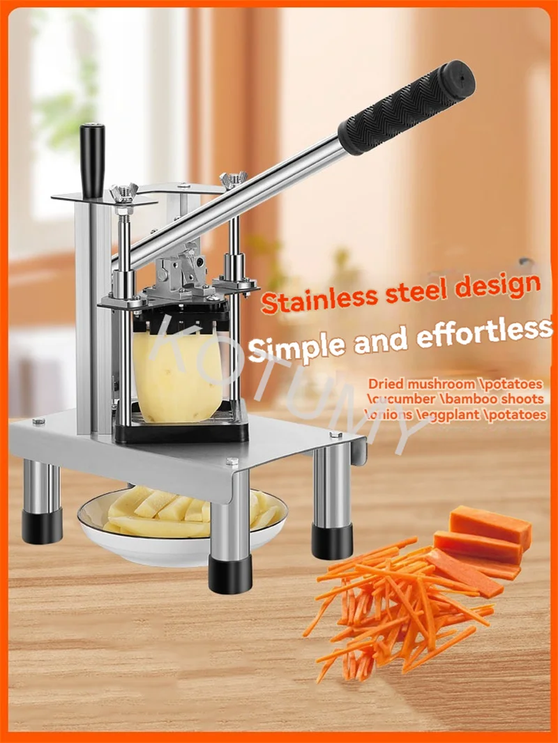 Commercial Home Vegetable Chopper Stainless Steel Home French Fry Dicer Potatos Onions Manual Slicer Fruit Cutter