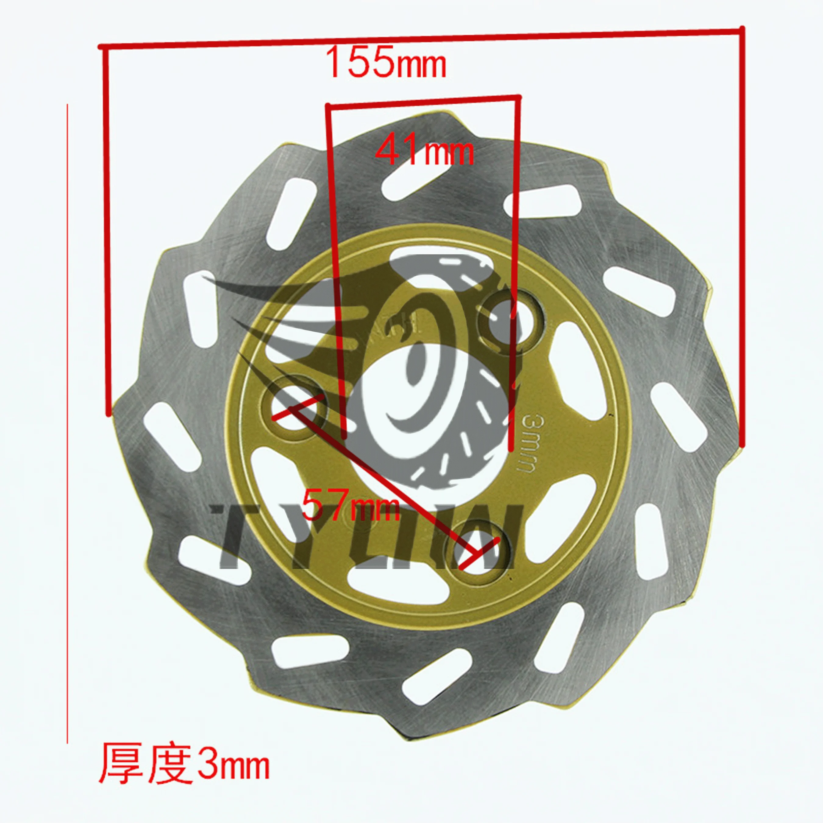 DAX 155MM Front Brake Disc Rotor For DAX CT70 Monkey Z50 Z50R Mini Motorcycle Front Wheel Braking System Parts