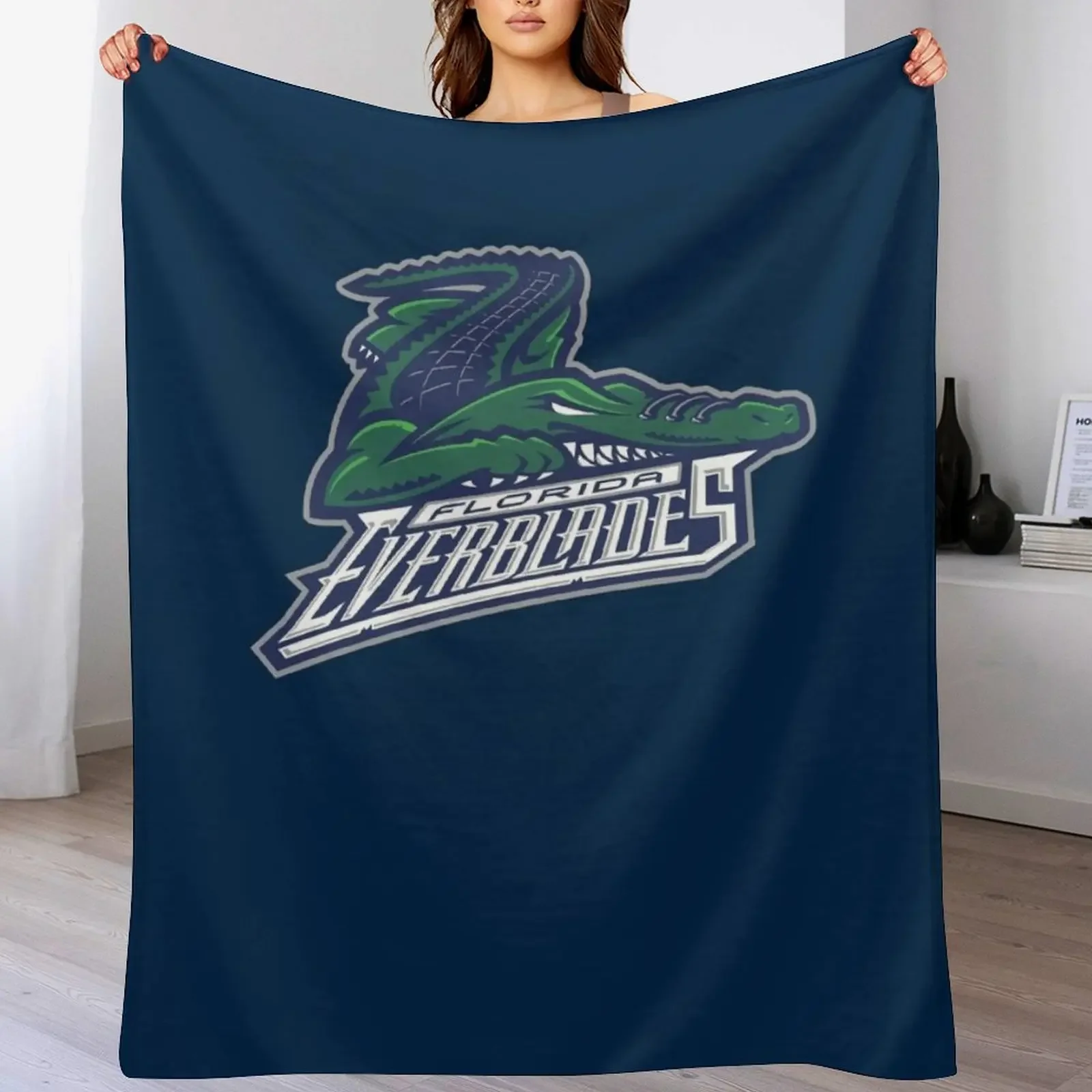 

Florida Everblades Throw Blanket Sofa Furry Single Thin Blankets