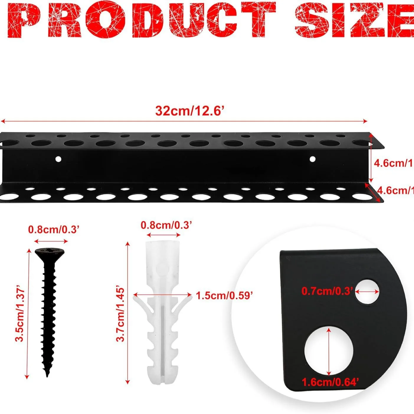 حامل مفك براغي، حامل ذو طيات فولاذية، حامل تخزين لتخزين الأدوات اليدوية على الحائط وتنظيم لورشة العمل في الطابق السفلي #6