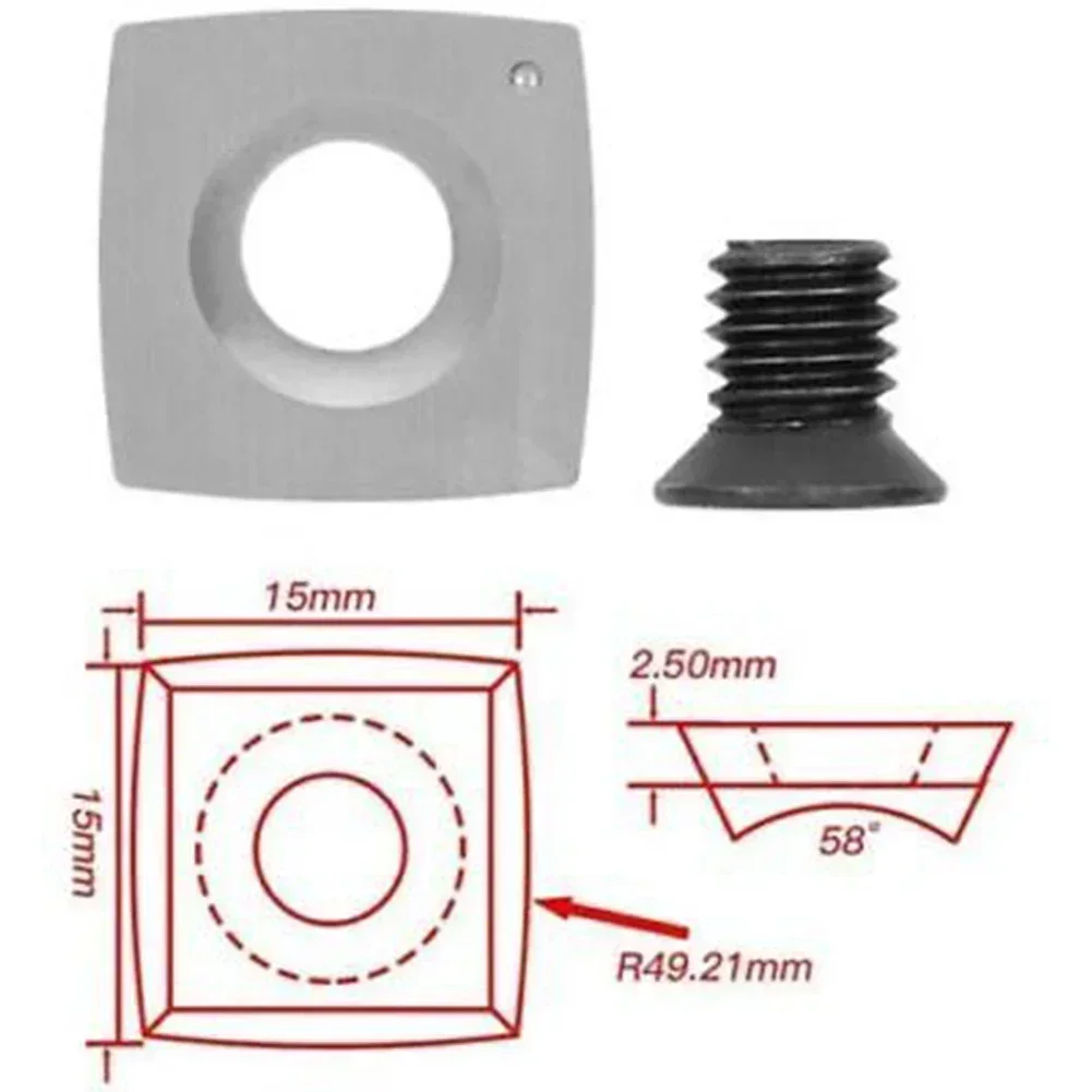 10PCCarbide Tips Inserts Blades For Chisel Cutter Wood Turning Lathe Holder-Tool Carbide Tips Inserts Blade Cutter Lathe Turning