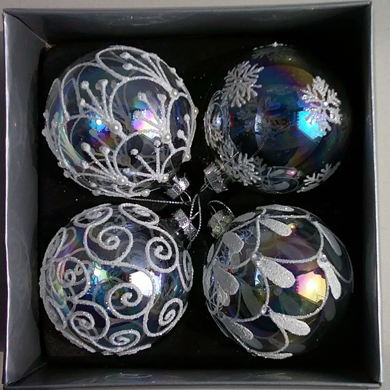 

Украшение рождественской елки, подвеска в виде шара, окрашенный стеклом