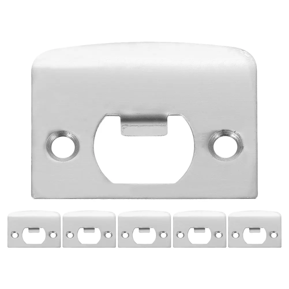 

6pcs Lock Reinforcement Plate Buckle Door Protector Heavy Duty Stainless Steel Reinforcement Strike Plate Door Cover