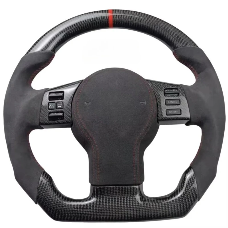 Professional Design Sports Shape Automotive Steering Wheel for  370z 350Z FX35 Carbon Fiber Steering Wheel