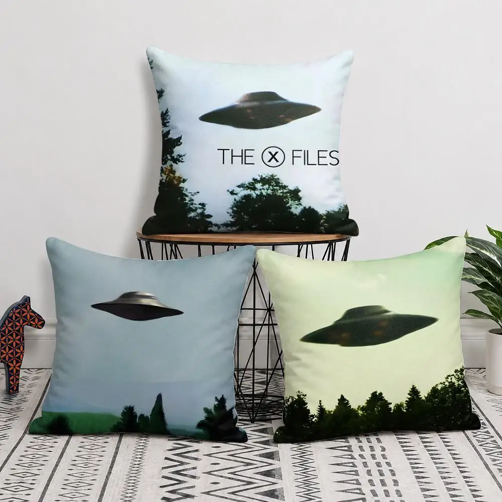 The X-Files I Want To Believe Movie Cushion Cover Wrinkle-Resistant Short Plush Pillow Case Breathable Machine-Washable