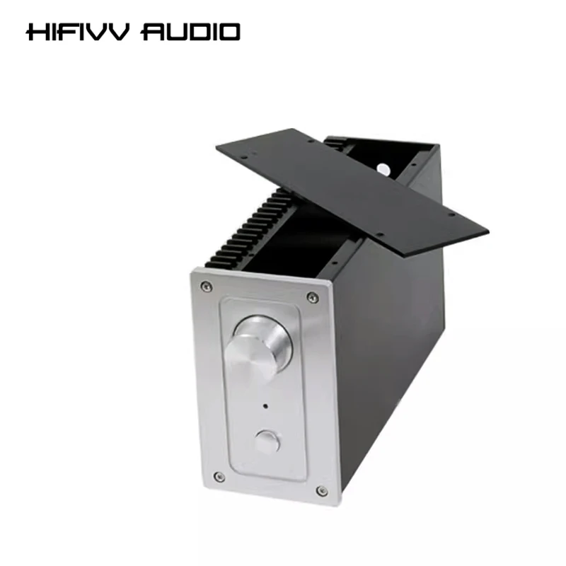

Single Side Heat Dissipation Small Vertical Aluminum Chassis for DIY Amp Flexible For Both Vertical And Horizontal Use Enclosure
