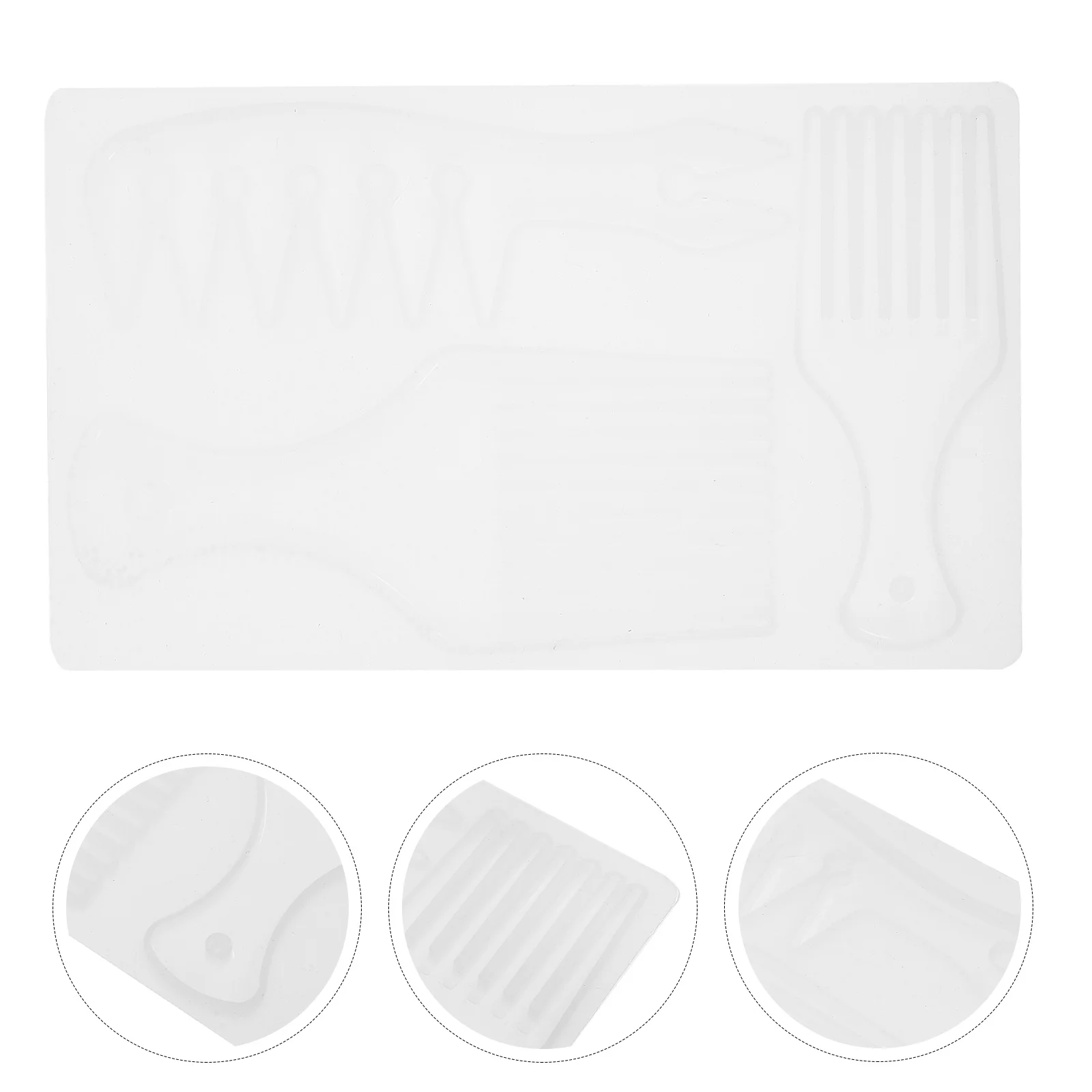 

1pc Epoxy Resin Comb Mold White Silicone Diy Tool For Jewelry Craft Comb Making Handmade Jewelry Accessories Silicone Mold
