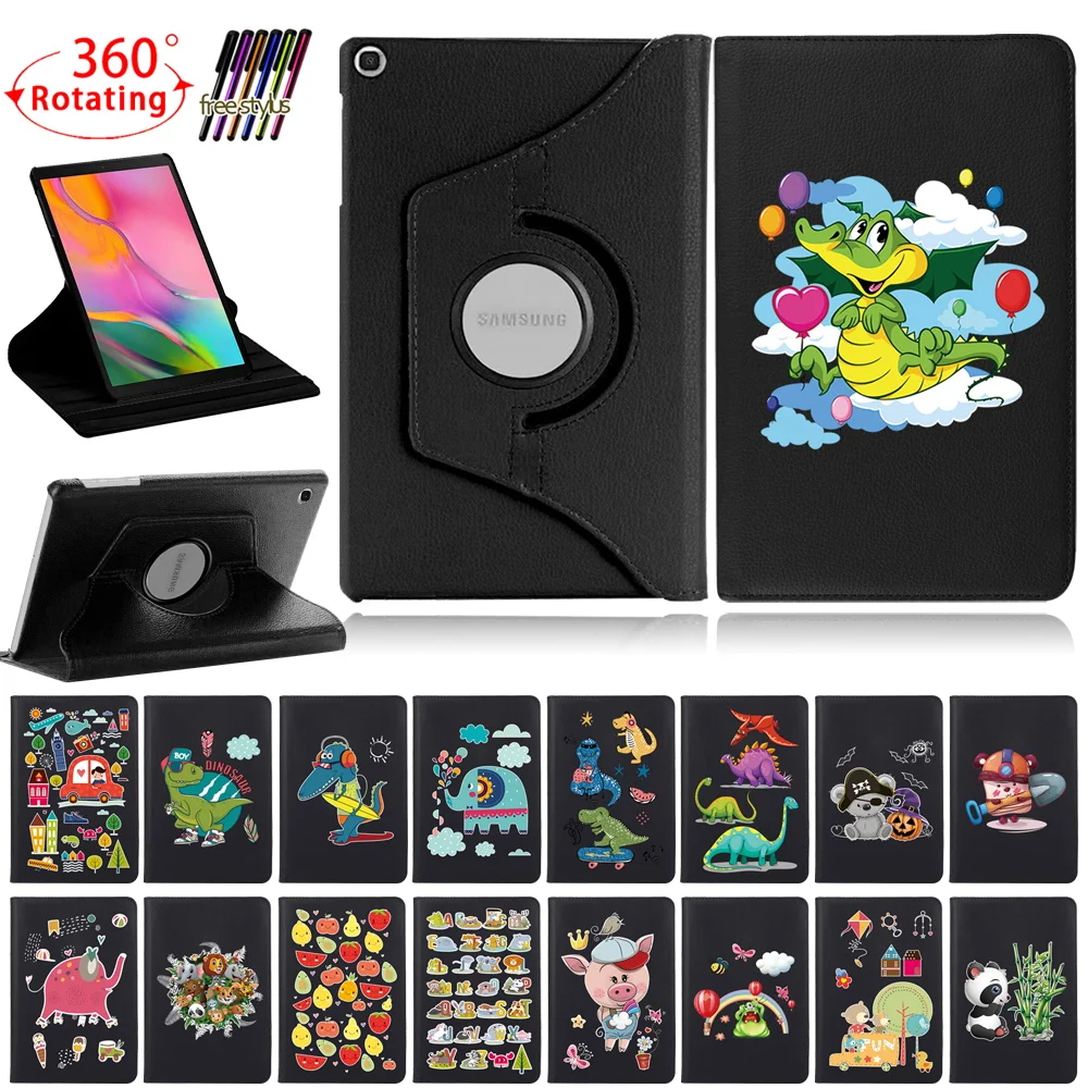 

360 Rotating Tablet Case for Samsung Galaxy Tab A 10.1 2019/T510/Tab A7/Tab S6 Lite P610 Protective Case for Tab A8 10.5 2021