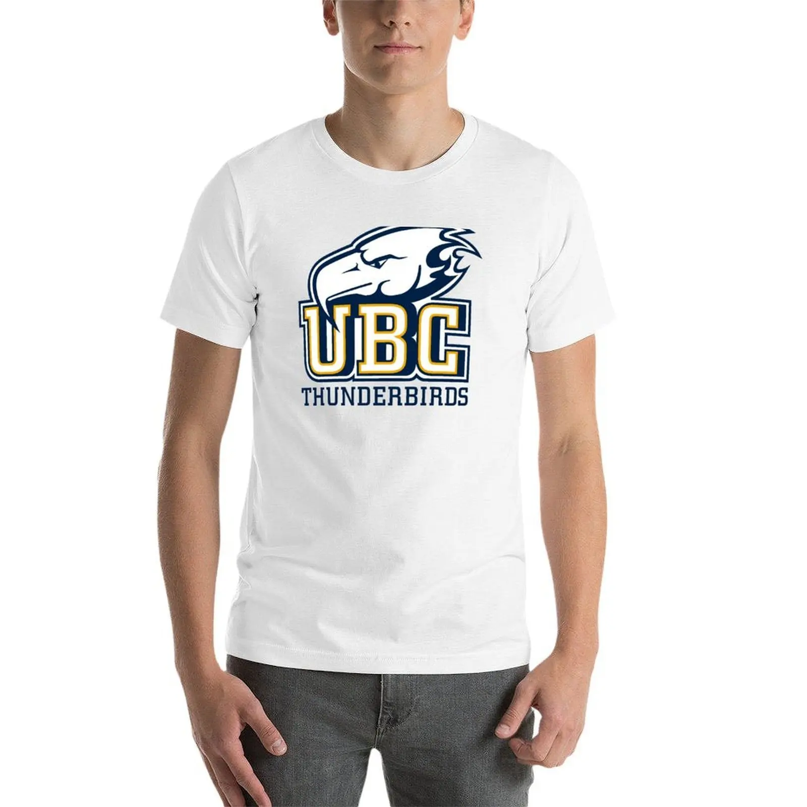 تي شيرت UBC Thunderbirds تي شيرت أنيمي تي شيرت كبير الحجم للرجال تي شيرت قطن 100 بالمائة