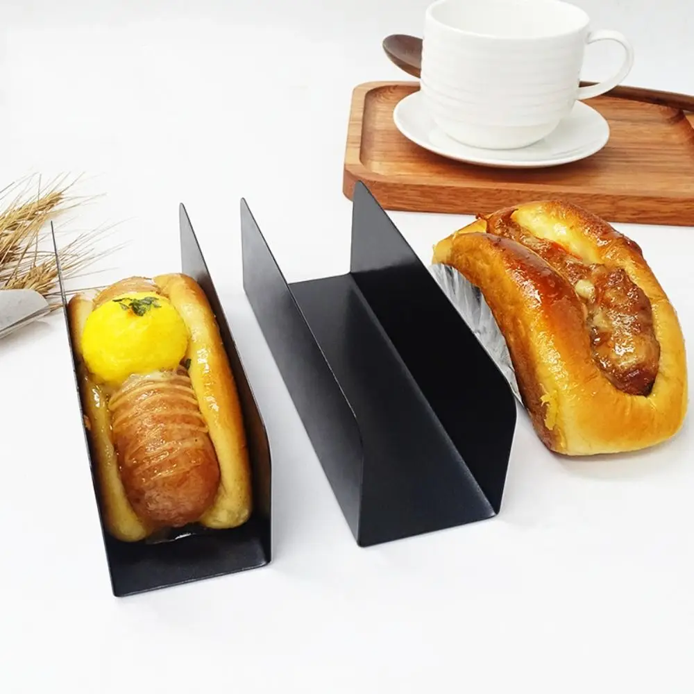 Baking Tools Non-stick U-Shape Cookie Mold Carbon Steel Rectangle Pork Chop Bun Mold DIY Homemade Biscuit Mould Pastry