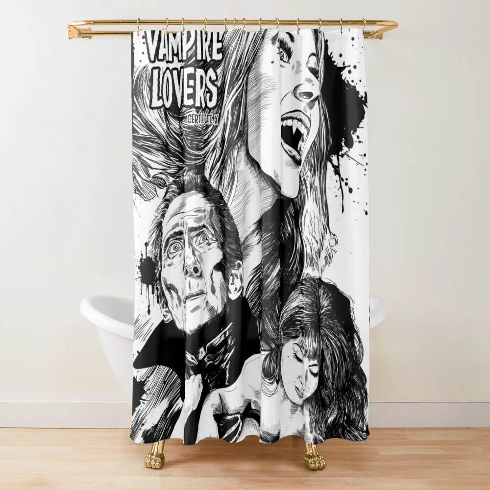 

The Vampire Lovers - Hammer Horror Art Print Shower Curtain Shower Set Cover Curtain