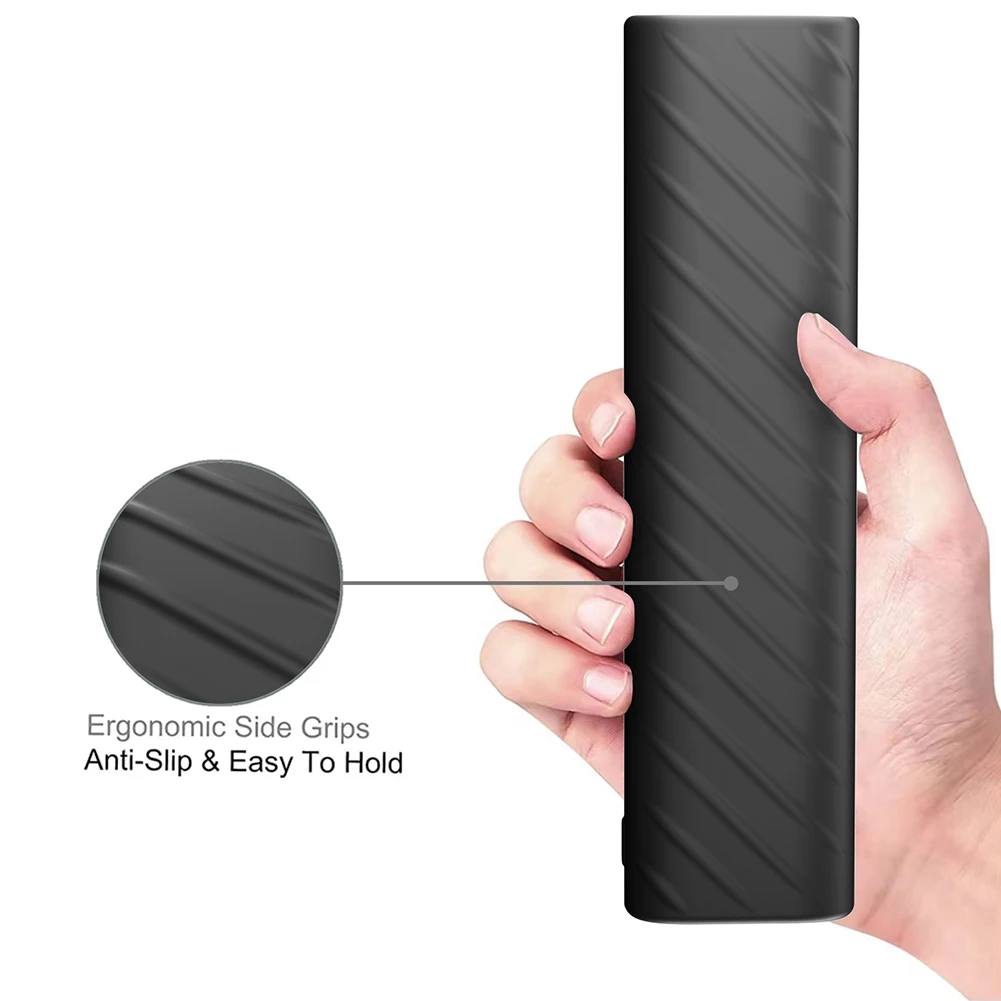 حافظة جهاز التحكم عن بعد من السيليكون أغطية جهاز التحكم عن بعد مقاومة للصدمات ومضادة للانزلاق مع ملحقات الحبل لـ Hisense ERF3C80H ERF3A80H