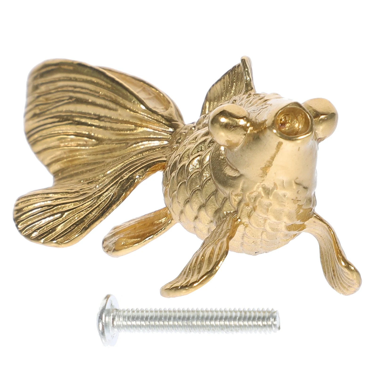 

Goldfish Brass Cabinet Knob Metal Decorative Drawer Pull Handle for Kitchen Dresser Cupboard Furniture Animal Drawer Knobs