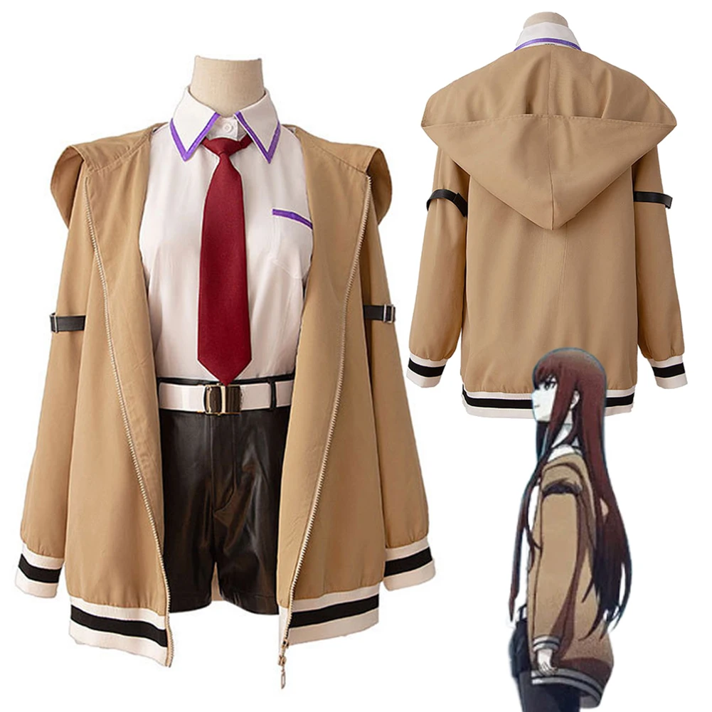 

Anime Gate of Steins Kurisu Makise Cosplay Costume Role-playing Clothing Women Adult Female Fantasia Outfits Halloween Suits