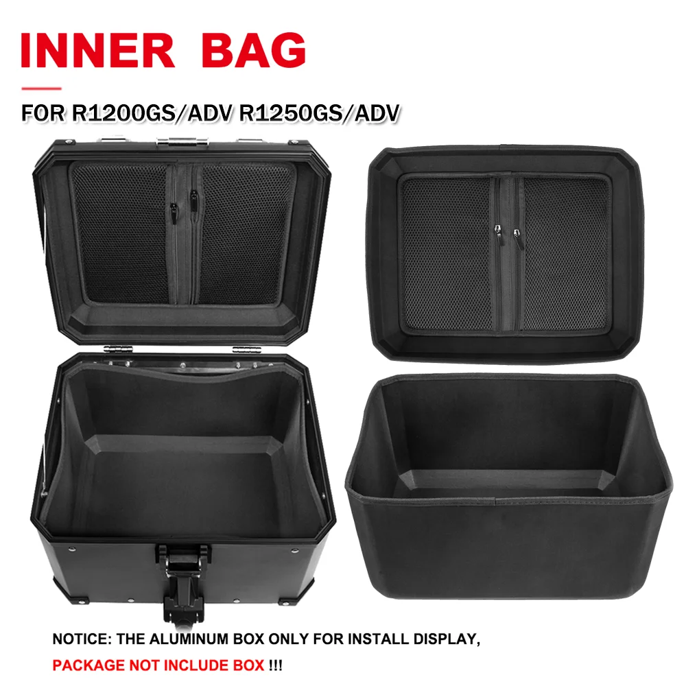 

45L Motorcycle Luggage Box Inner Liner Top Case Inner Container Rear Tail Box Liner For BMW R1200GS R1250GS Adventure 2013-2024