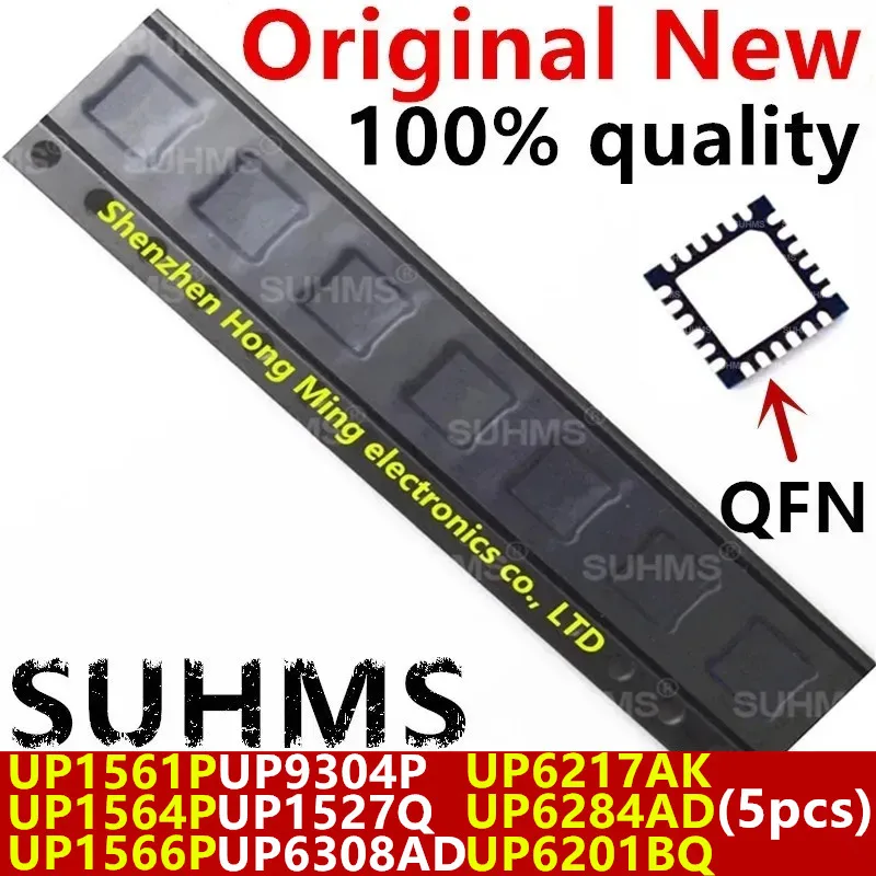 (5 peças) 100% Novo UP1527Q UP9304P UP6308AD UP6217AK UP6284AD UP6201BQ UP1561P UP1564P UP1566P QFN