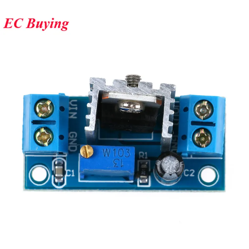 10Pcs/1pc LM317 Adjustable Voltage Regulator Power Supply DC-DC Converter Buck Step Down Circuit Board Module Linear Regulator
