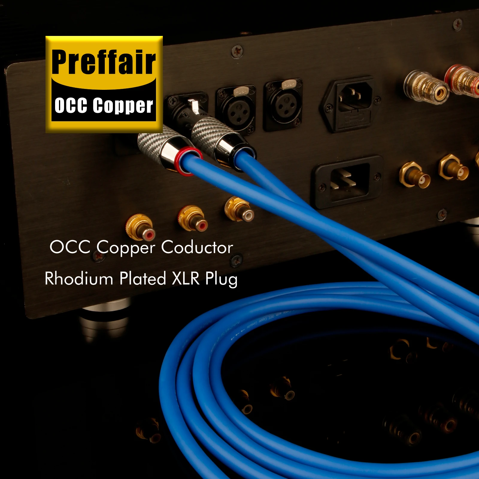 Preffair X416XR1802 XLR Balanced Cables 3Pin XLR Plugs Interconnect Audio Cables for Amplifier CD DVD Player --1 Pair