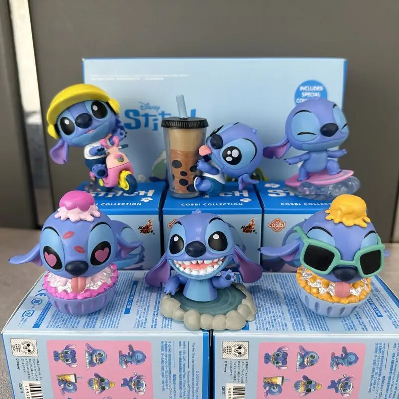 Stitch COSBI Collector's Edition Blind Box Home Decoration Collections Trendy Play Milk Tea Mystery Box Figure Model Doll Toy