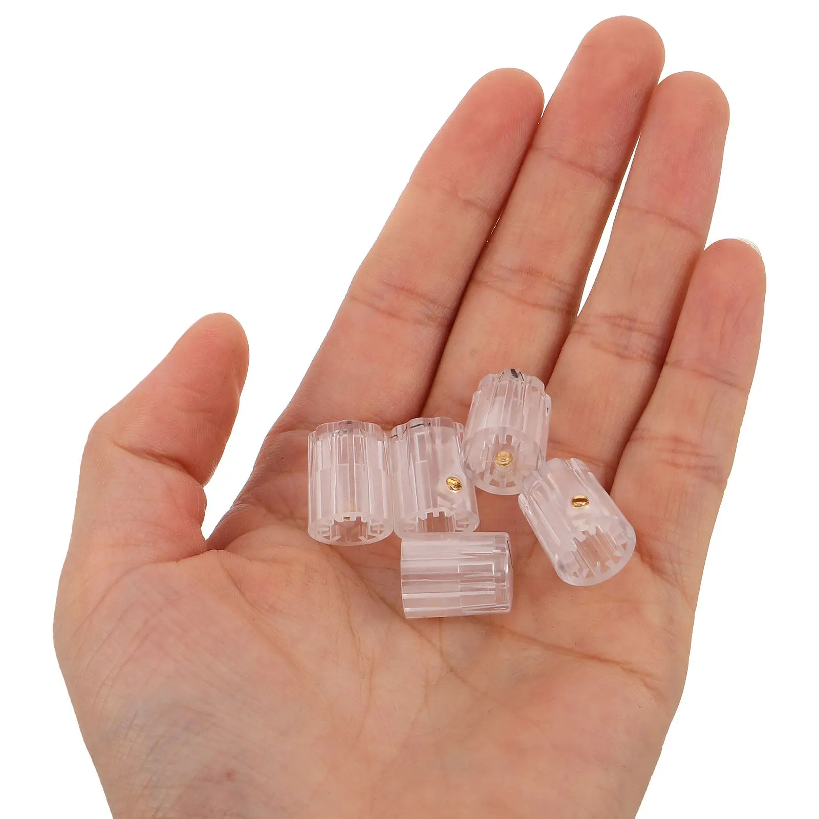 10Pcs Guitar Pedal Knobs 13x16mm Vintage Style Electric Guitar Volume Control Potentiometer Knobs for Effects Amplifier
