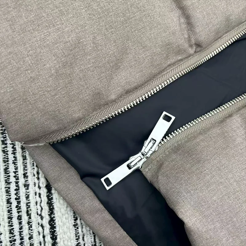 جودة عالية الأبيض أوزة أسفل سترة المرأة الشتاء معطف مقنع في منتصف طول مع الرباط ملابس كاجوال 25121133 #6