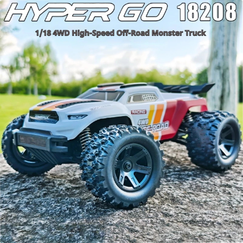 

MJX HYPER GO 1:18 Mini Monster 18208 Remote Control Car High Speed Monster Truck, Dual Shell Off Road Vehicle Boy Toy Car RTR