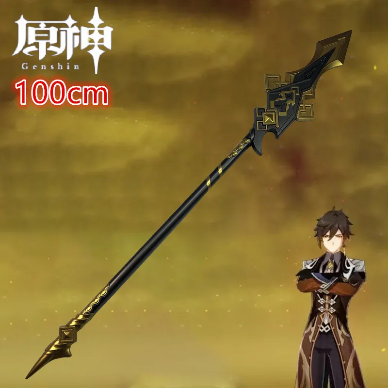

1:1 Genshin Impact Sword Zhongli Оружие Меч Vortex Vanquisher Morax Меч Реквизит для косплея Безопасность Модель из искусственной кожи Подарок Негабаритный