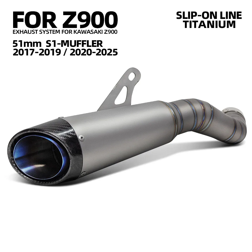 AliExpress NONE Z900SE Exhaust Muffler For Kawasaki Z900 Z900/SE 2017-2026 Motorcycle Exhausts Super Street Bike Slip on Line Tube Project S1