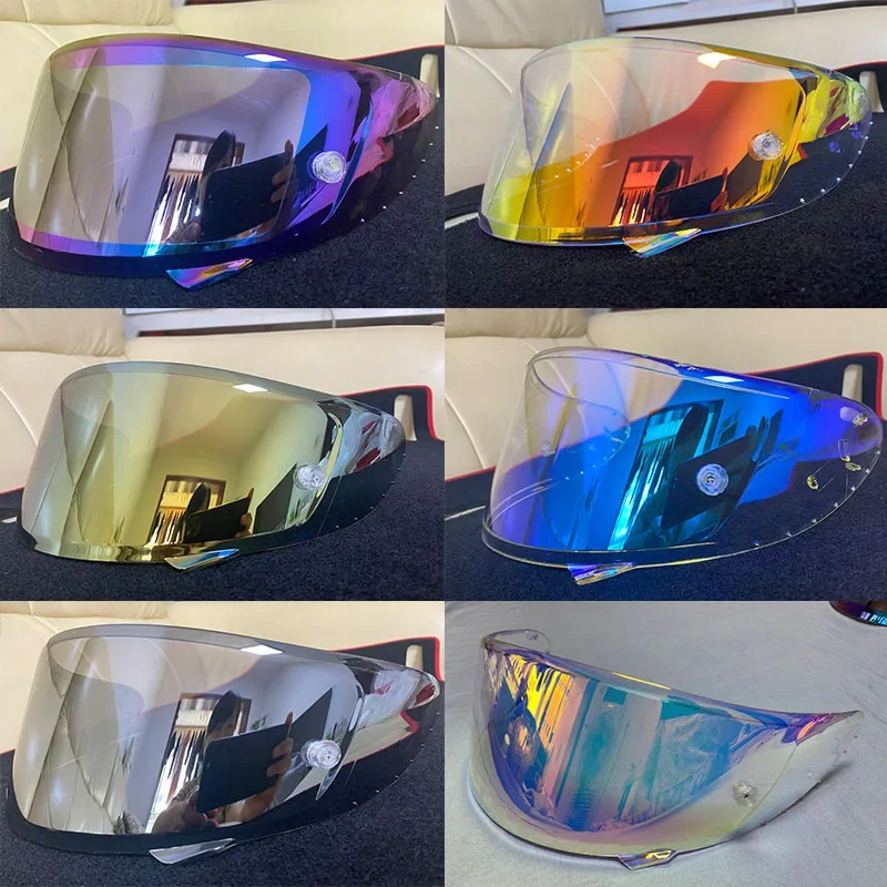 Película antiniebla para casco de motocicleta SHOEI X14 Z7, visera de iridio dorado, 8 colores, RYD RF1200 Xspirit NXR