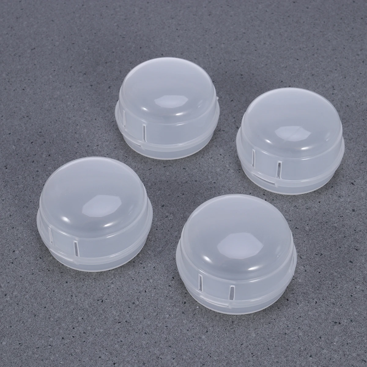 

4pcs Safety Stove Knob Covers Clear Universal Fit Reusable Plastic Cover For Gas Stove Control Handles Fireproof Guard Cap
