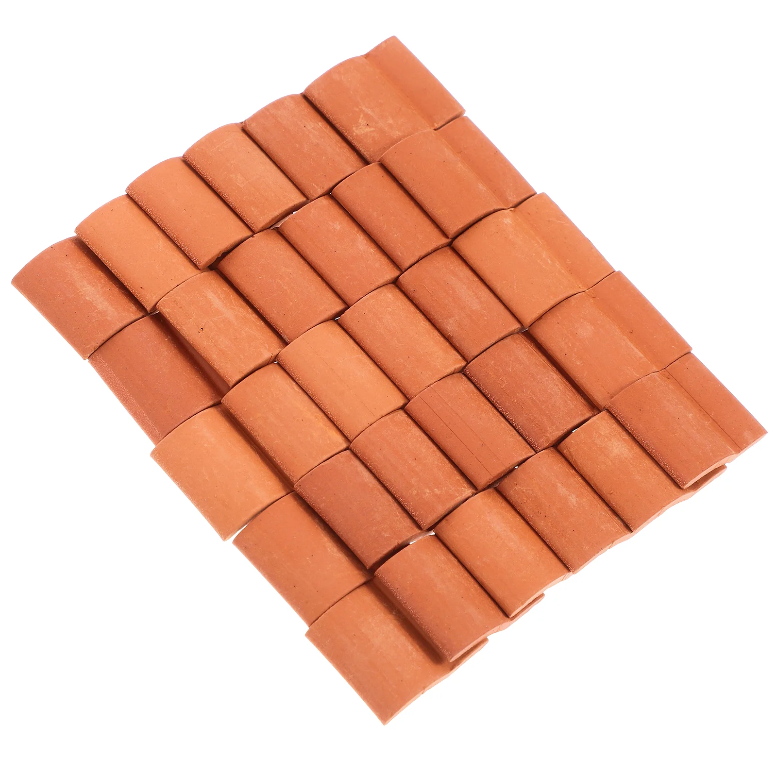 60 Pcs Simulated Building Tiles House Furniture Miniature Roof Model Fake Prop