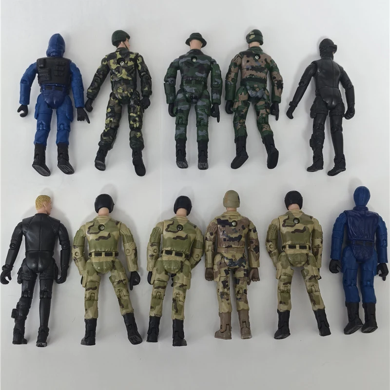 2-10 pçs soldado militar polícia figura de ação selo braços especiais marinha limite raro coletar soldado modelo brinquedo presente para criança adulto