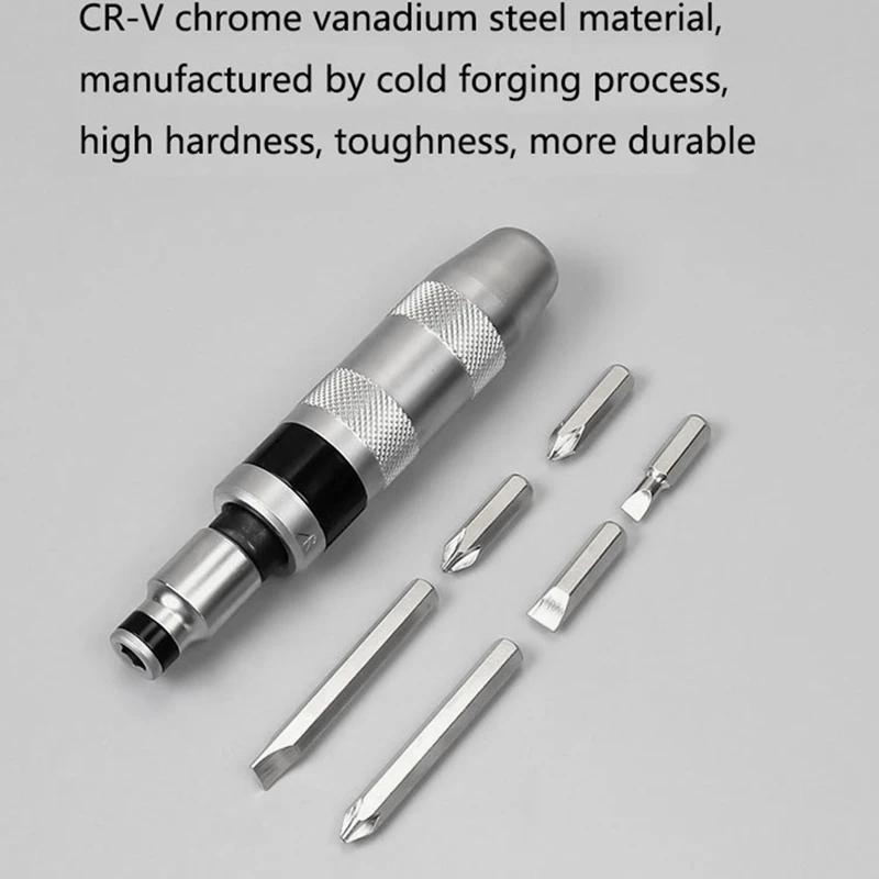 1 Set cacciavite avvitatore a percussione strumento manuale portatile per allentare i bulloni rimuovere il Set di cacciaviti di fissaggio ostinato