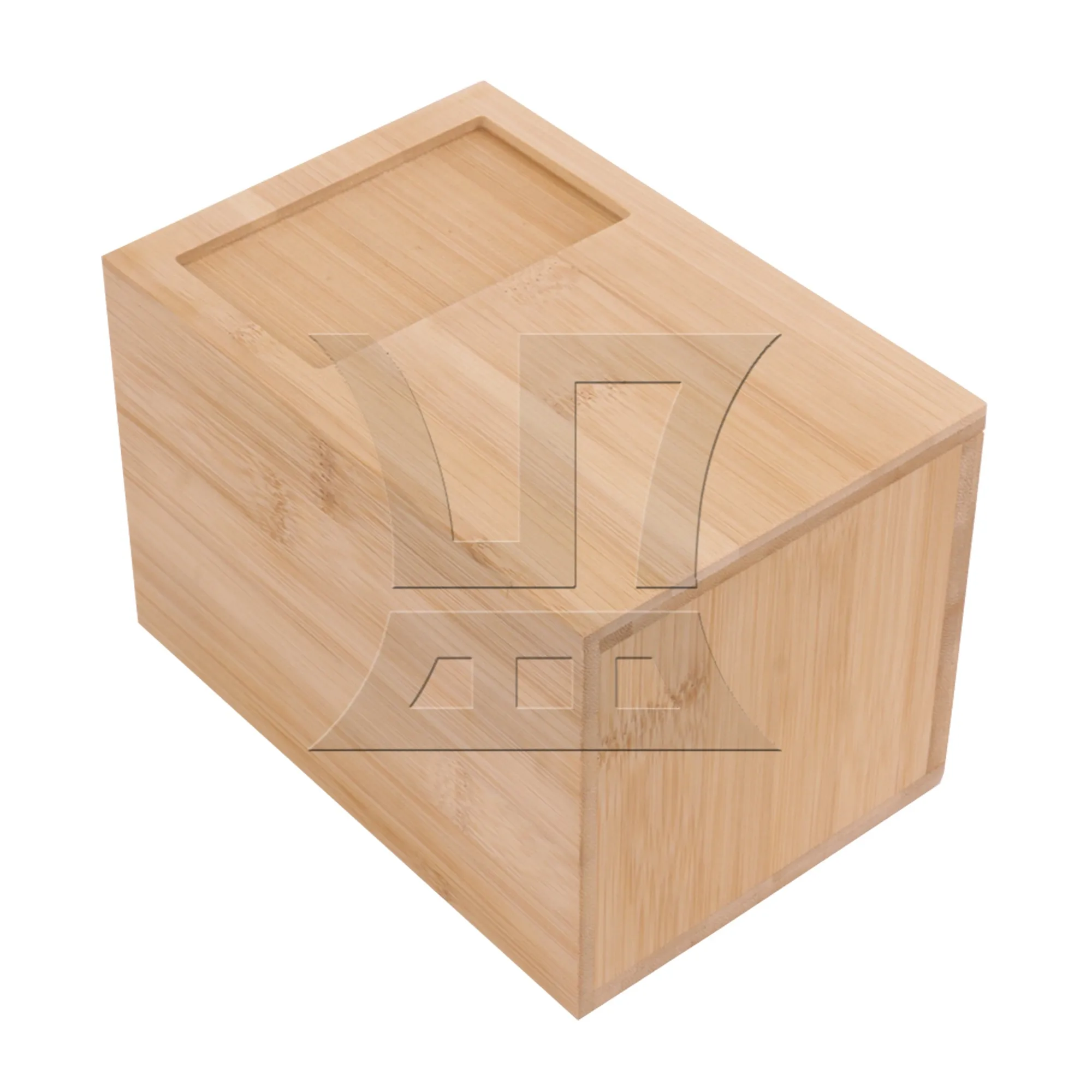 CNBTR Natural Wood Color Pets Ashes Box Cremation 7.28