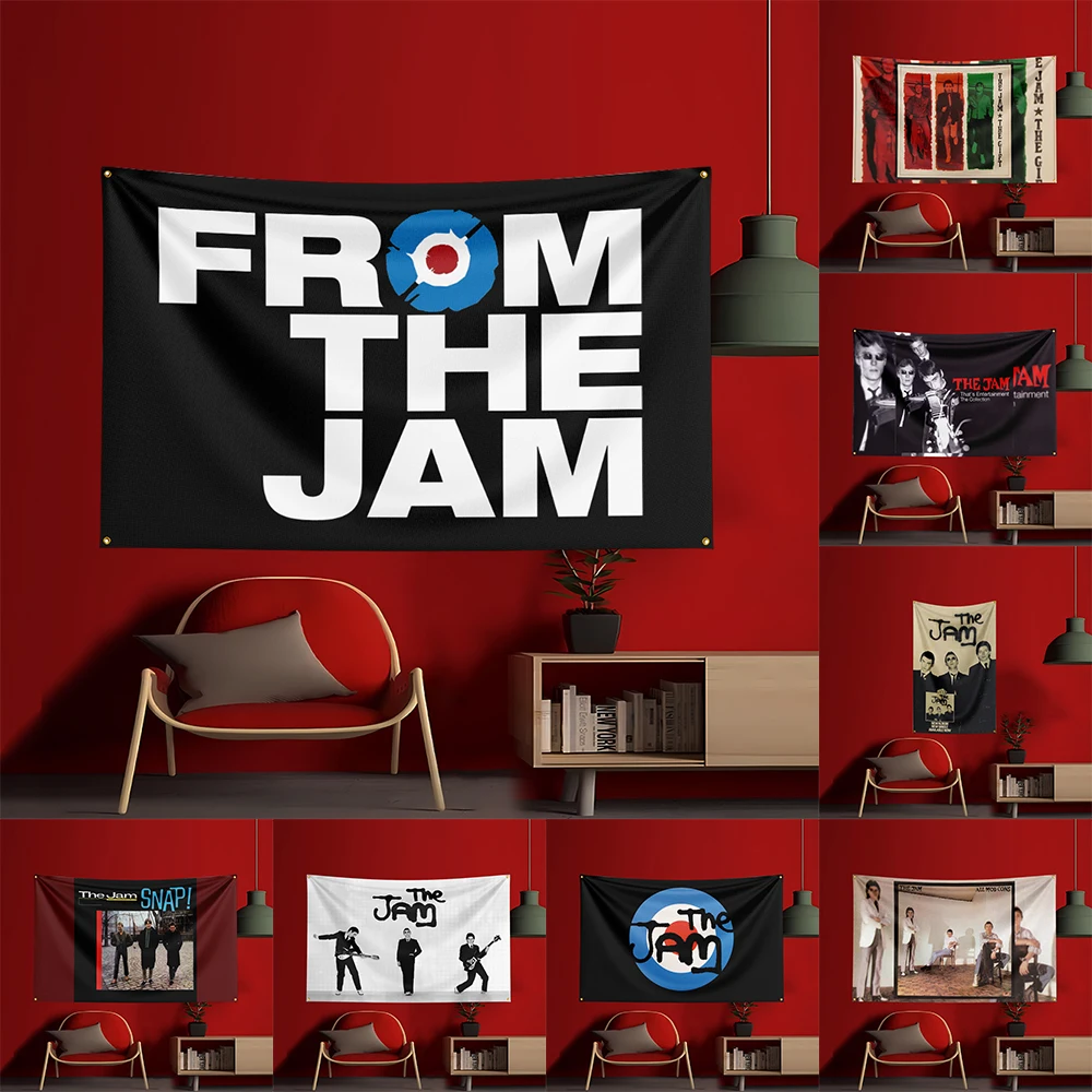 

3x5 Ft The Jam Band Concert Flag Polyester Printed Cars Flags Banner Tapestry for Room Garage Decor Concert Flag