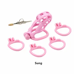 Gridding Male Chastity Cage Device Penile Cage Lightweight Curved Cock Ring  Adult Game product