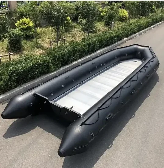 

Large length 6m 7m 8m 9m 10m inflatable boat aluminum/plywood floor with sales certificate